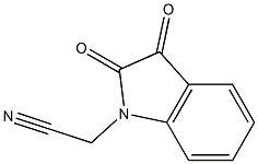 2-(2,3-dioxo-2,3-dihydro-1H-indol-1-yl)acetonitrile 化学構造式