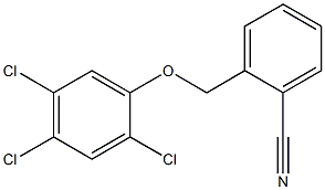 2-(2,4,5-trichlorophenoxymethyl)benzonitrile Structure