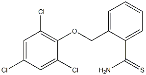 2-(2,4,6-trichlorophenoxymethyl)benzene-1-carbothioamide