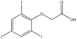 2-(2,4,6-triiodophenoxy)acetic acid Structure
