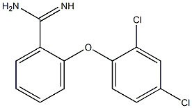 2-(2,4-dichlorophenoxy)benzene-1-carboximidamide Structure