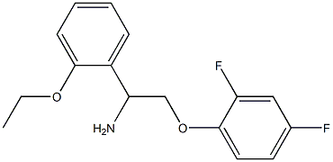 2-(2,4-difluorophenoxy)-1-(2-ethoxyphenyl)ethanamine,,结构式