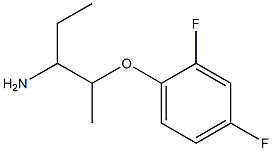 2-(2,4-difluorophenoxy)-1-ethylpropylamine Structure