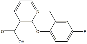 2-(2,4-difluorophenoxy)nicotinic acid Structure