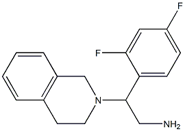 2-(2,4-difluorophenyl)-2-(3,4-dihydroisoquinolin-2(1H)-yl)ethanamine 化学構造式