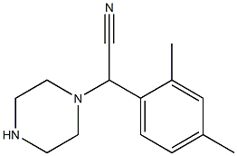 2-(2,4-dimethylphenyl)-2-(piperazin-1-yl)acetonitrile,,结构式