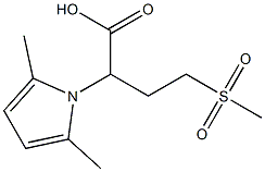 2-(2,5-dimethyl-1H-pyrrol-1-yl)-4-methanesulfonylbutanoic acid Structure