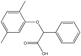 2-(2,5-dimethylphenoxy)-2-phenylacetic acid,,结构式