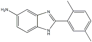 2-(2,5-dimethylphenyl)-1H-1,3-benzodiazol-5-amine 结构式