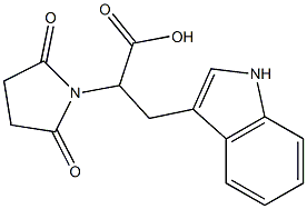 2-(2,5-dioxopyrrolidin-1-yl)-3-(1H-indol-3-yl)propanoic acid Structure