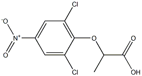 2-(2,6-dichloro-4-nitrophenoxy)propanoic acid Structure