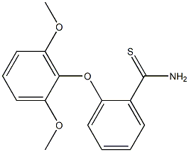 2-(2,6-dimethoxyphenoxy)benzene-1-carbothioamide 化学構造式