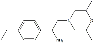 2-(2,6-dimethylmorpholin-4-yl)-1-(4-ethylphenyl)ethan-1-amine Structure