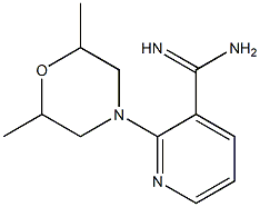 2-(2,6-dimethylmorpholin-4-yl)pyridine-3-carboximidamide 化学構造式