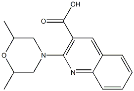  2-(2,6-dimethylmorpholin-4-yl)quinoline-3-carboxylic acid