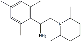 2-(2,6-dimethylpiperidin-1-yl)-1-(2,4,6-trimethylphenyl)ethan-1-amine,,结构式
