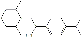 2-(2,6-dimethylpiperidin-1-yl)-1-[4-(propan-2-yl)phenyl]ethan-1-amine