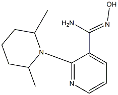  2-(2,6-dimethylpiperidin-1-yl)-N'-hydroxypyridine-3-carboximidamide