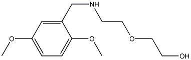 2-(2-{[(2,5-dimethoxyphenyl)methyl]amino}ethoxy)ethan-1-ol 结构式