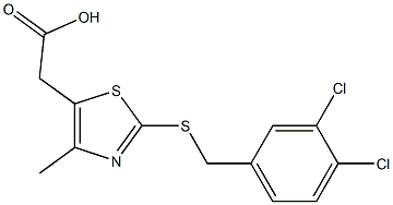2-(2-{[(3,4-dichlorophenyl)methyl]sulfanyl}-4-methyl-1,3-thiazol-5-yl)acetic acid