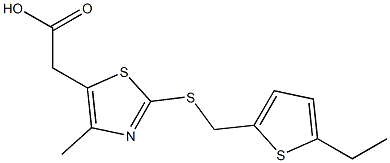 2-(2-{[(5-ethylthiophen-2-yl)methyl]sulfanyl}-4-methyl-1,3-thiazol-5-yl)acetic acid