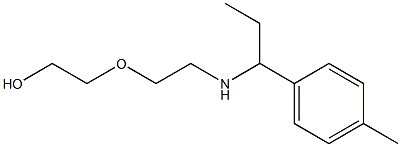 2-(2-{[1-(4-methylphenyl)propyl]amino}ethoxy)ethan-1-ol Struktur
