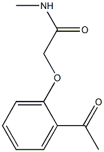 2-(2-acetylphenoxy)-N-methylacetamide Structure