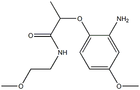 2-(2-amino-4-methoxyphenoxy)-N-(2-methoxyethyl)propanamide