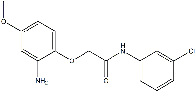 2-(2-amino-4-methoxyphenoxy)-N-(3-chlorophenyl)acetamide Struktur