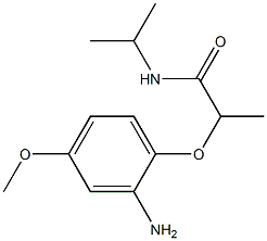 2-(2-amino-4-methoxyphenoxy)-N-(propan-2-yl)propanamide Structure
