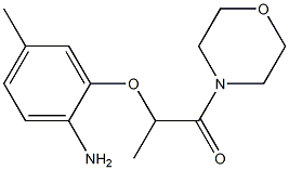  2-(2-amino-5-methylphenoxy)-1-(morpholin-4-yl)propan-1-one