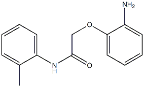 2-(2-aminophenoxy)-N-(2-methylphenyl)acetamide,,结构式