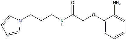  2-(2-aminophenoxy)-N-[3-(1H-imidazol-1-yl)propyl]acetamide