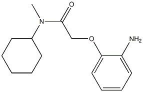 2-(2-aminophenoxy)-N-cyclohexyl-N-methylacetamide,,结构式