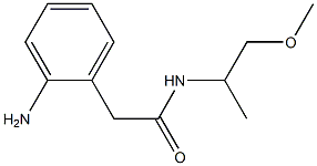 2-(2-aminophenyl)-N-(1-methoxypropan-2-yl)acetamide 化学構造式