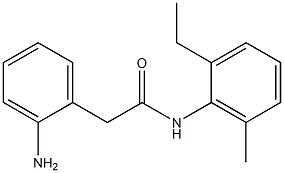 2-(2-aminophenyl)-N-(2-ethyl-6-methylphenyl)acetamide,,结构式