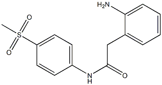 2-(2-aminophenyl)-N-(4-methanesulfonylphenyl)acetamide,,结构式