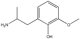 2-(2-aminopropyl)-6-methoxyphenol,,结构式