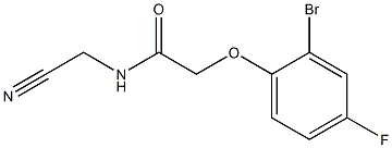 2-(2-bromo-4-fluorophenoxy)-N-(cyanomethyl)acetamide 化学構造式
