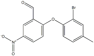 2-(2-bromo-4-methylphenoxy)-5-nitrobenzaldehyde Structure