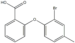 2-(2-bromo-4-methylphenoxy)benzoic acid 结构式
