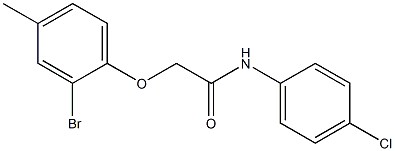 2-(2-bromo-4-methylphenoxy)-N-(4-chlorophenyl)acetamide|