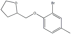 2-(2-bromo-4-methylphenoxymethyl)oxolane Struktur