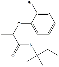 2-(2-bromophenoxy)-N-(2-methylbutan-2-yl)propanamide Structure