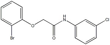 2-(2-bromophenoxy)-N-(3-chlorophenyl)acetamide,,结构式