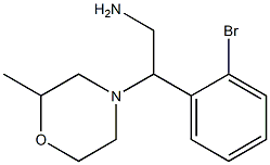 2-(2-bromophenyl)-2-(2-methylmorpholin-4-yl)ethanamine Structure
