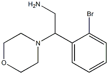 2-(2-bromophenyl)-2-morpholin-4-ylethanamine Structure