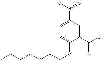 2-(2-butoxyethoxy)-5-nitrobenzoic acid Structure