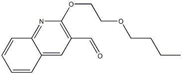 2-(2-butoxyethoxy)quinoline-3-carbaldehyde 化学構造式