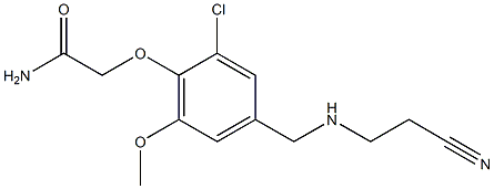 2-(2-chloro-4-{[(2-cyanoethyl)amino]methyl}-6-methoxyphenoxy)acetamide